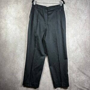 Vintage Missoni Donna Dress Pants Womens 14 Gray Virgin Wool Trousers Pleated